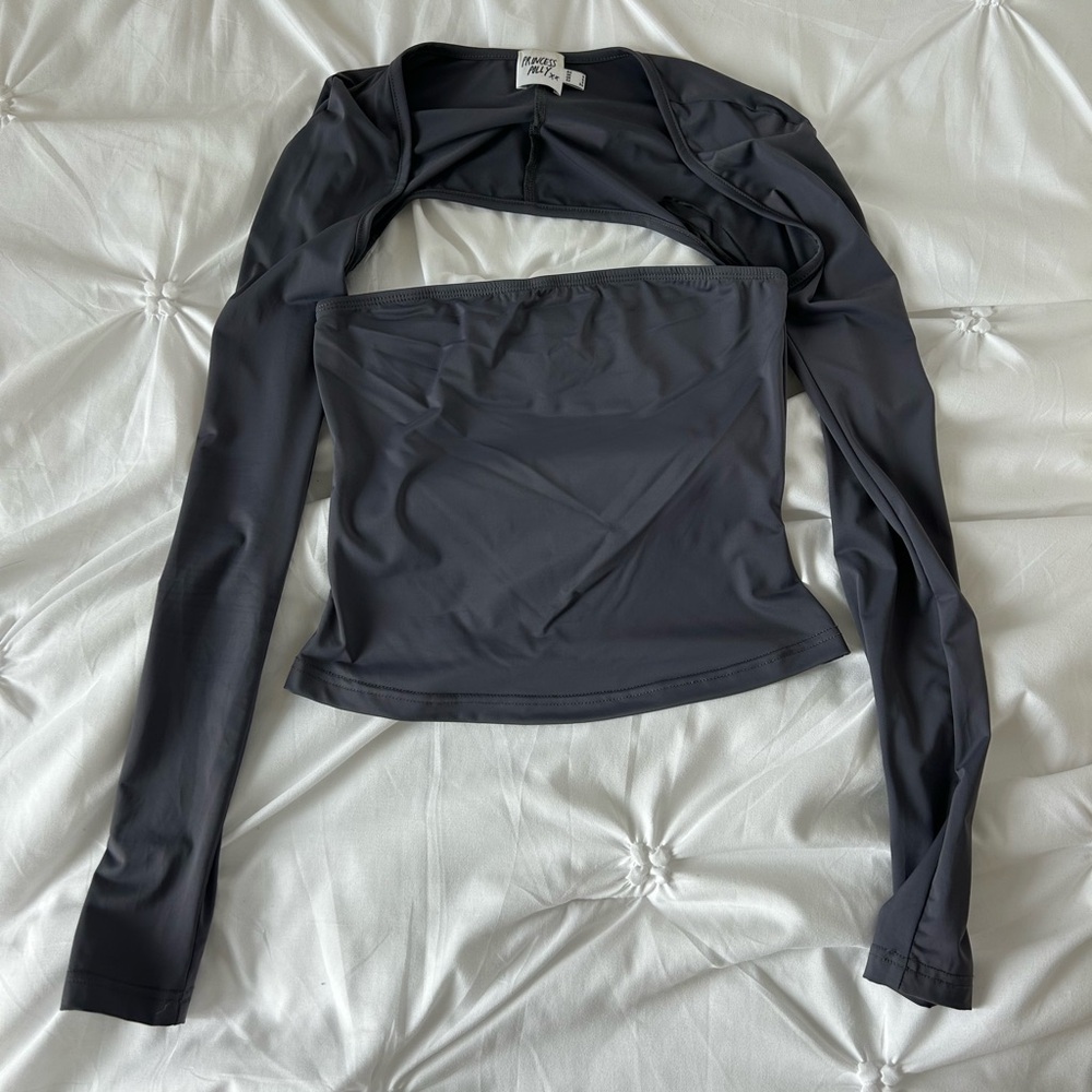 Stylish Gray Women's Top